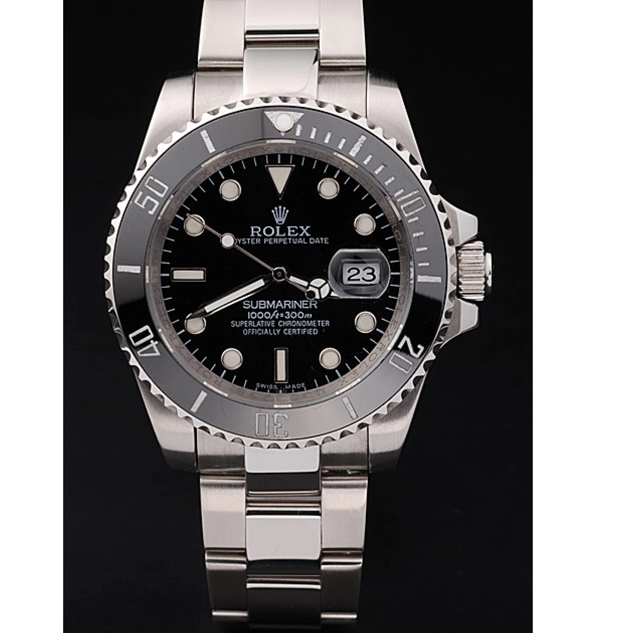 Rolex copies cheap Rolex Ceramic 98235 Bezel Black Black Dial Submariner 0717